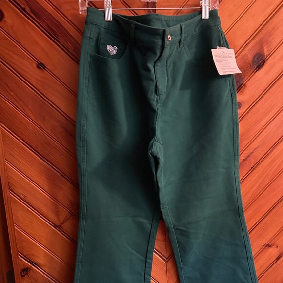 Emerald Green Dream Jeannes by Quacker Factory - Picture 1 of 7